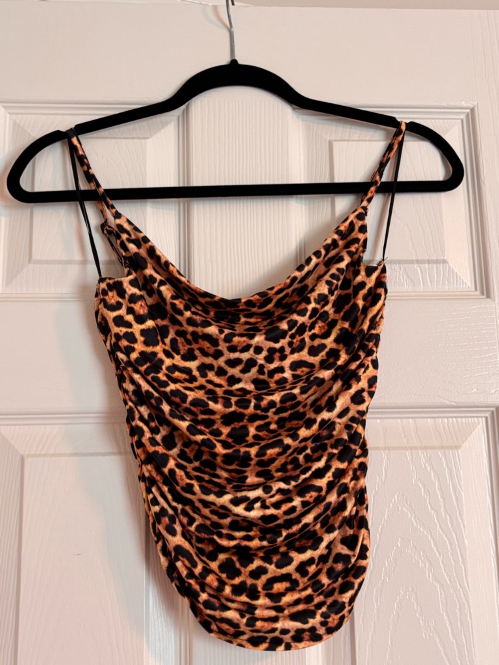 Nasty Gal - Ruched Corset Top - Leopard